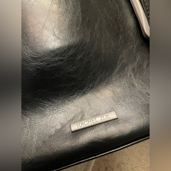 T.J.Maxx Black Shoulder Bag with Silver Buckles - Picture 9 of 11